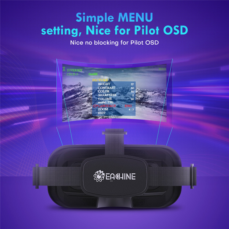 Eachine EV800DM Varifocal 5.8G - огляд і ціна Skyzone Sky04O Pro Fpv Goggles